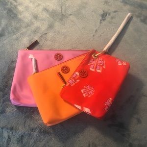 NWT Tory Burch flying trio wristlet set